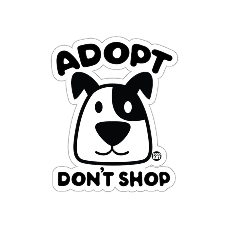 Load image into Gallery viewer, Adopt Don't Shop Dog Face Design Sticker
