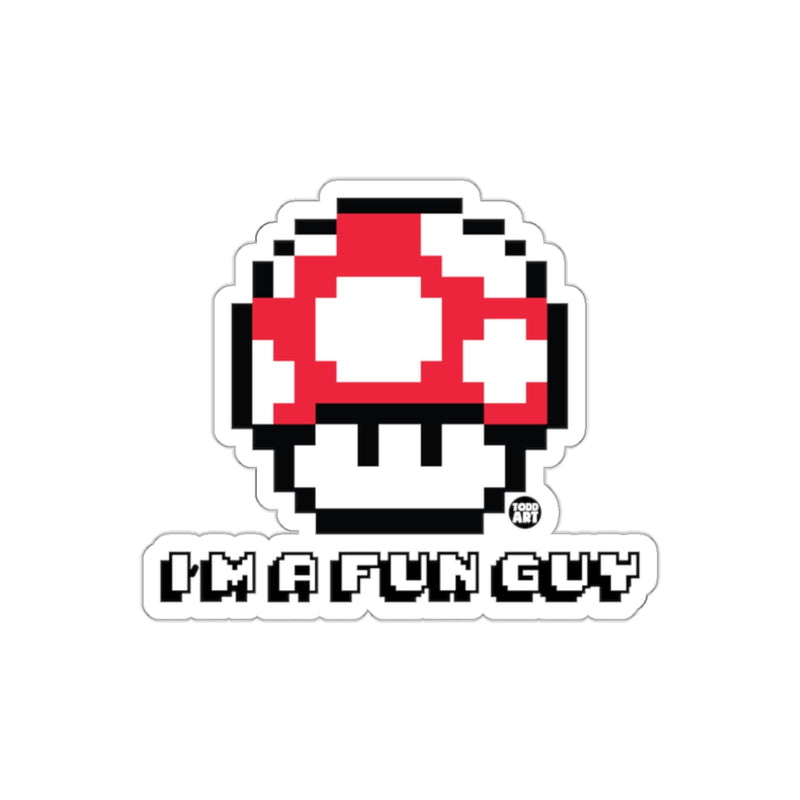Load image into Gallery viewer, I'm a Fun Guy Super Mushroom Pixel Art sticker
