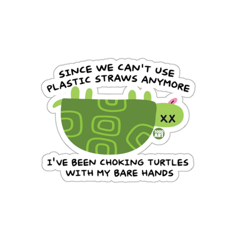 Load image into Gallery viewer, Choking Turtles With Bare Hands Cartoon Sticker

