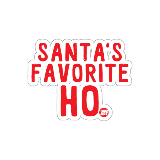 Santa's Favorite Ho Funny Christmas Sticker