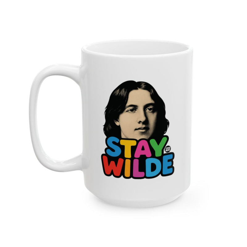Load image into Gallery viewer, Stay Wilde Colorful Graphic Design Mug
