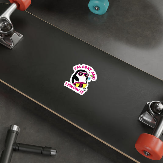 I'm Sexy And I Know It Penguin With Sunglasses sticker
