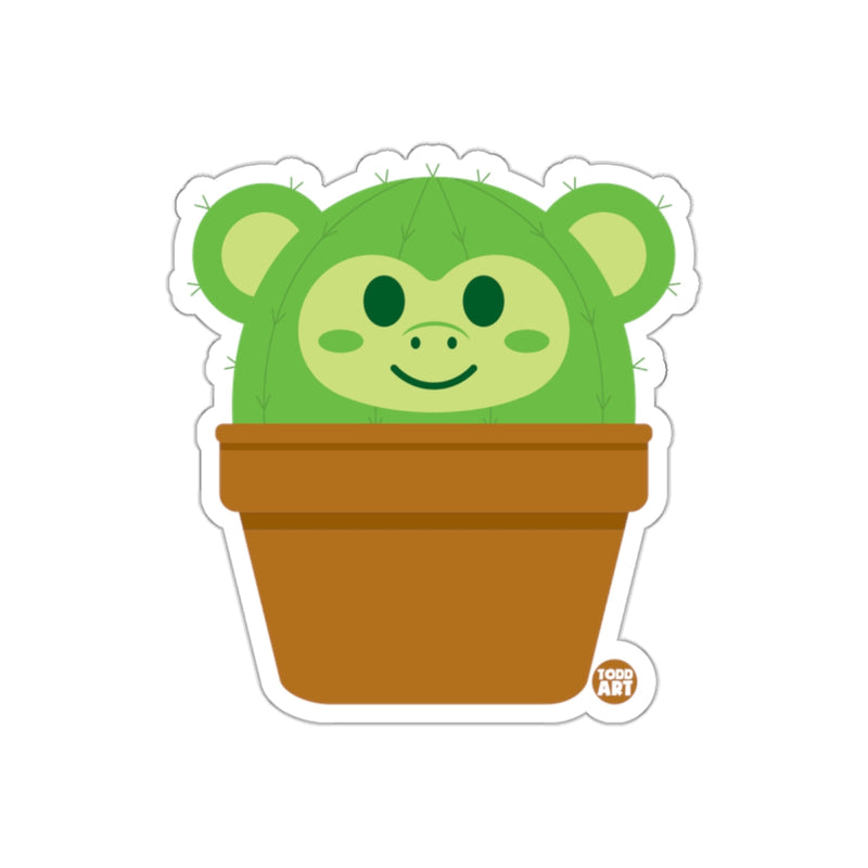 Load image into Gallery viewer, Cute Cactus Bear in a Pot Sticker Art for Your Collection
