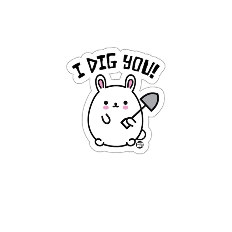 Load image into Gallery viewer, I Dig You Cartoon Bunny Sticker Decal Fun Decoration
