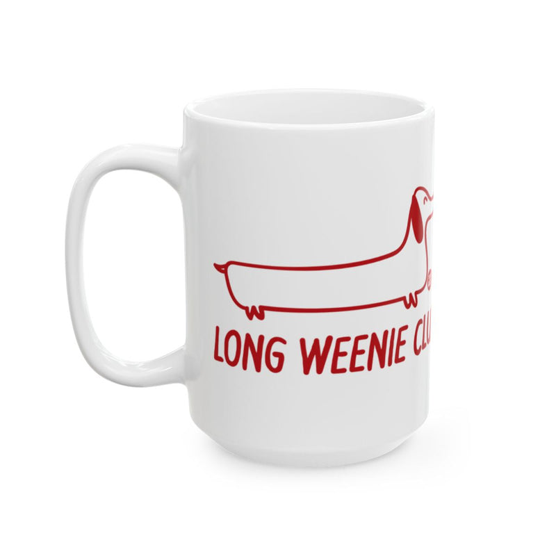 Load image into Gallery viewer, Long Weenie Club Dachshund Mug for Dog Lovers
