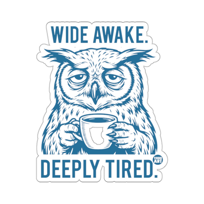 Load image into Gallery viewer, WIDE AWAKE DEEPLY TIRED Owl Coffee Cup 
