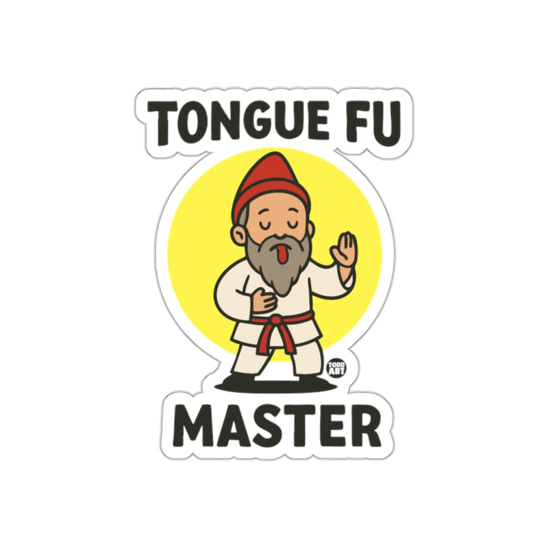 Load image into Gallery viewer, Tongue Fu Master Cartoon Character Design Sticker
