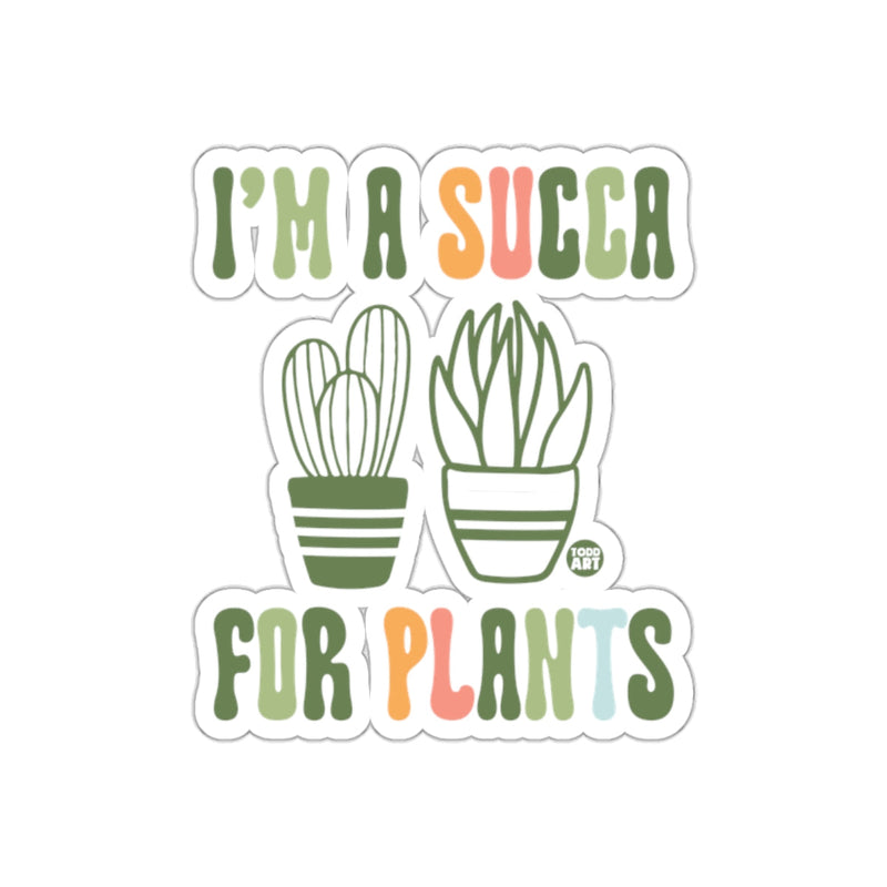 Load image into Gallery viewer, I am a Succa for Plants Unique Colorful Design sticker
