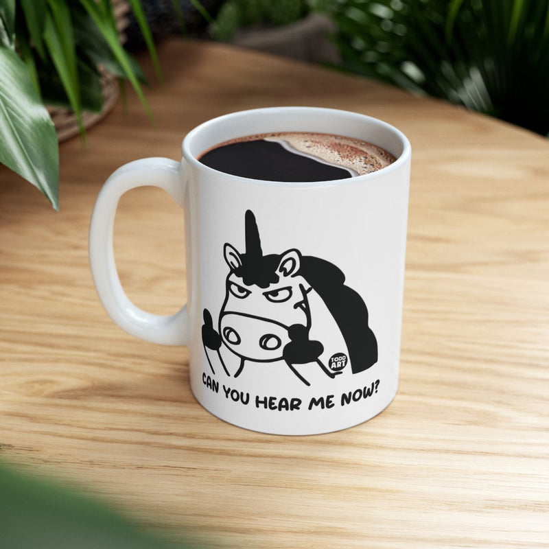 Load image into Gallery viewer, Can You Hear Me Now Unicorn Design Mug
