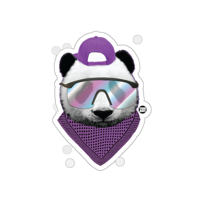 Load image into Gallery viewer, Trendy Cool Panda with Purple Shades Sticker
