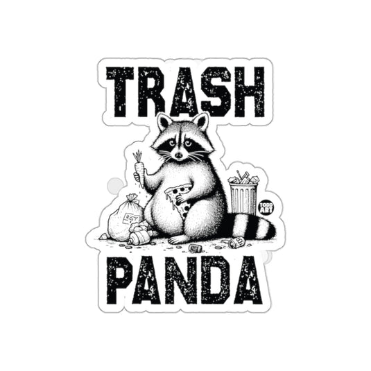 Trash Panda Cute Raccoon with Pizza and Carrot sticker