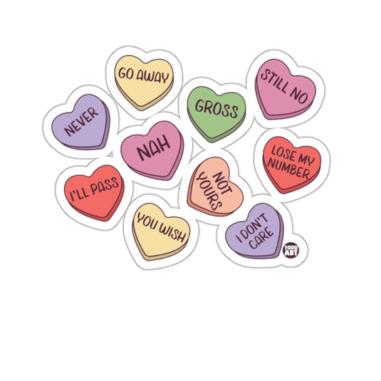 Anti Valentine Rejection Conversation Hearts 