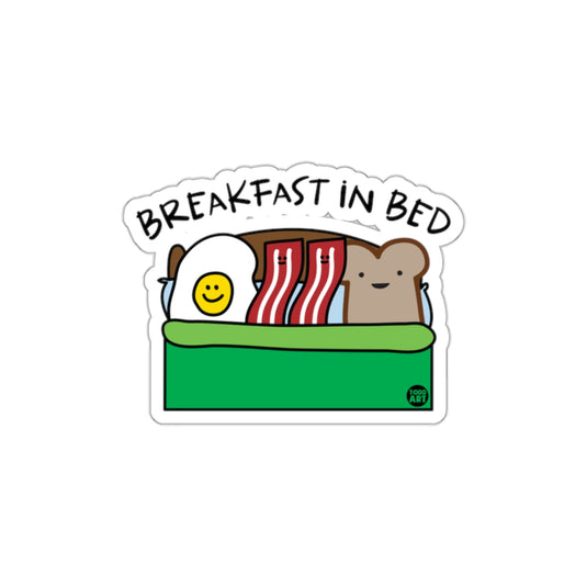 Breakfast in Bed Fun Sticker for Any Surface