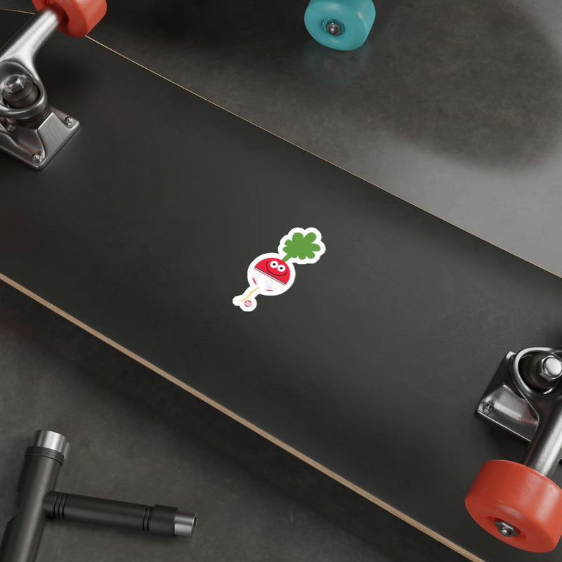Load image into Gallery viewer, Radish Character Sticker for Personalizing Your Gear
