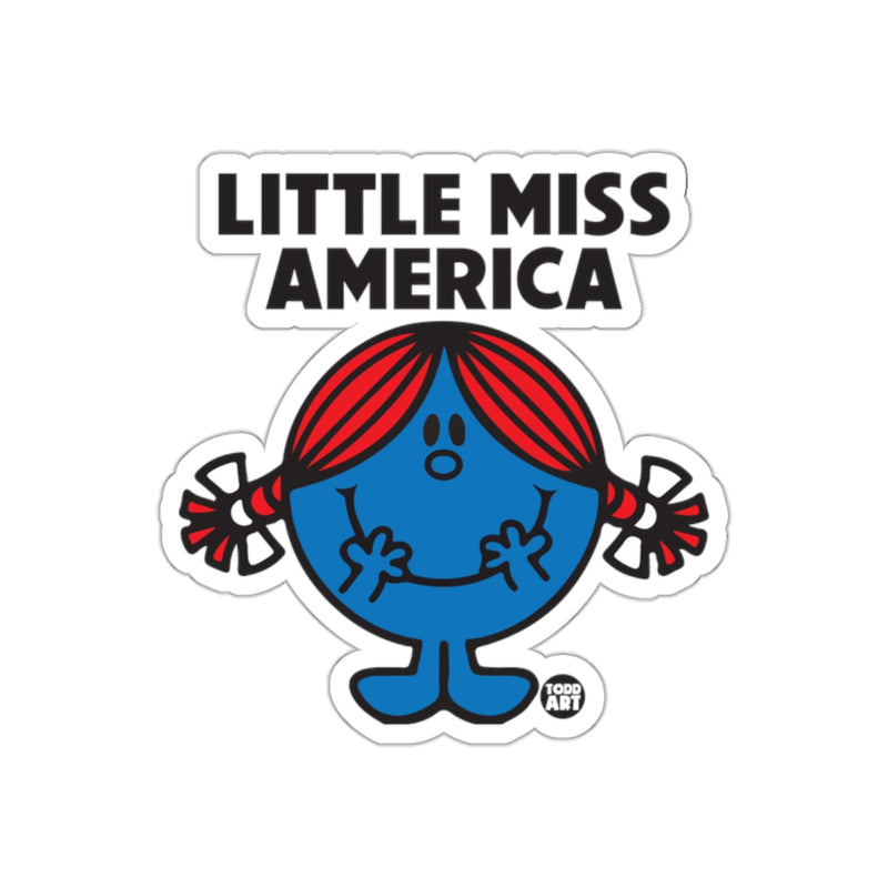 Load image into Gallery viewer, Adorable Little Miss America D√©cor Accessory Sticker
