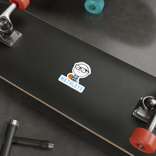 Fun Mathlete Nerd Cartoon Graphic Skateboard Deck