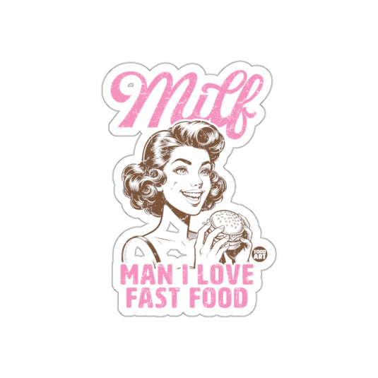 MILF Man I Love Fast Food Vintage Graphic Art sticker