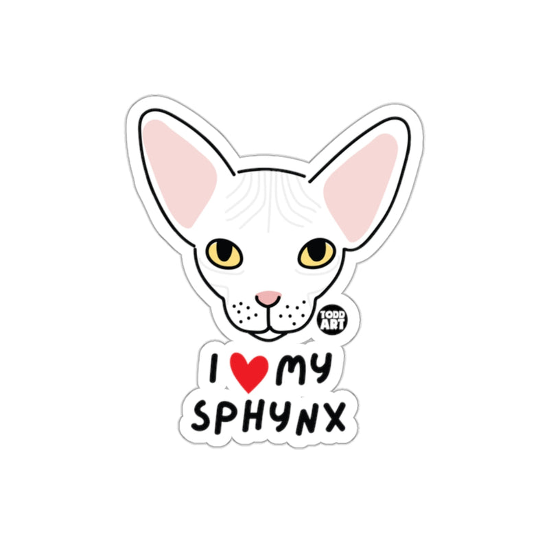 Load image into Gallery viewer, I Love My Sphynx Cat Cute Sticker for Unique Style

