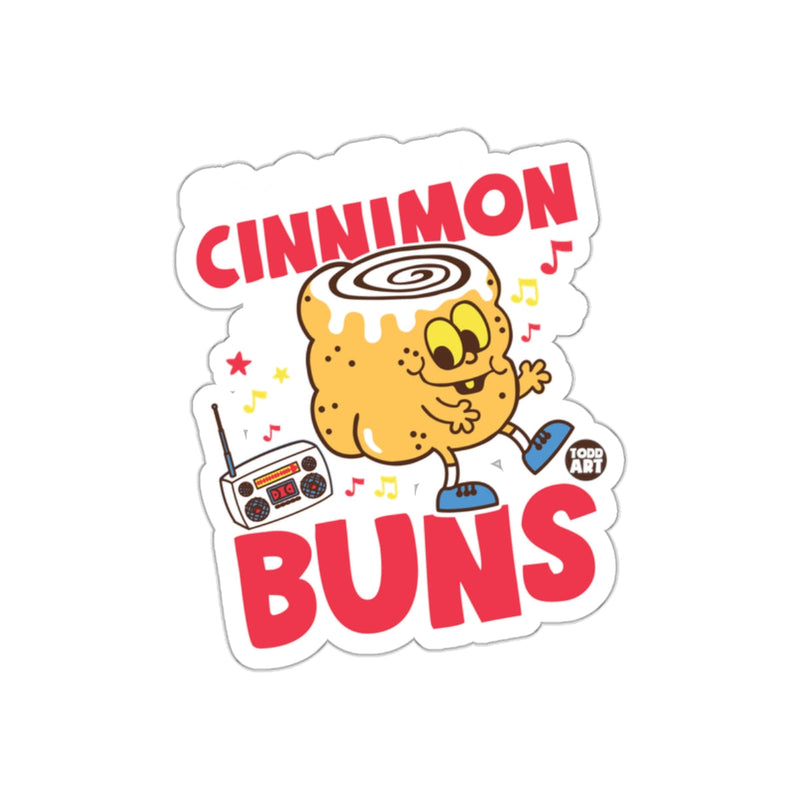 Load image into Gallery viewer, Fun Cinnamon Buns Cartoon Design Sticker
