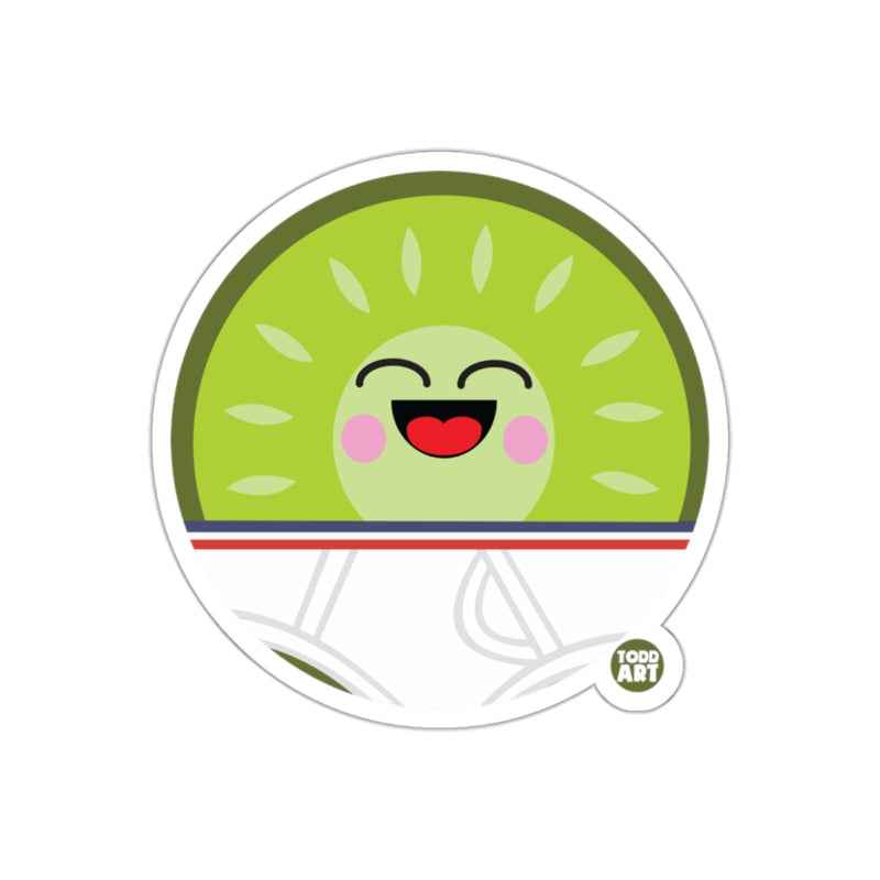 Load image into Gallery viewer, Cute Smiling Kiwi Cartoon Sticker for Laptops and Notebooks
