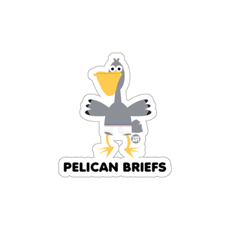 Load image into Gallery viewer, Funny Pelican Briefs Humorous Sticker Design
