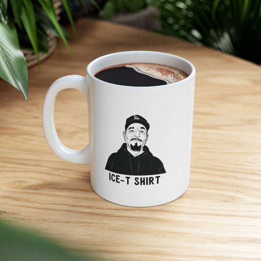 Ice-T Shirt Mug with Unique Artwork Design