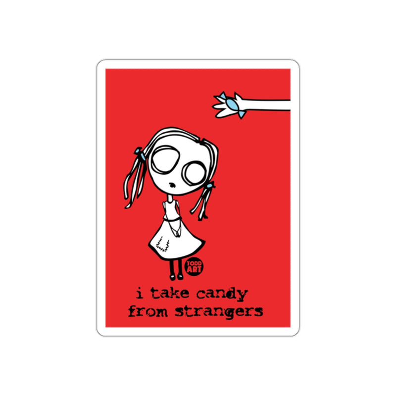 Load image into Gallery viewer, I Take Candy from Strangers Funny Art Print Sticker
