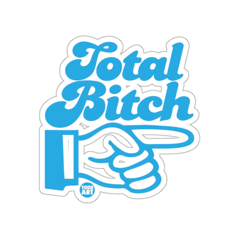 Load image into Gallery viewer, Total Bitch Pointing Hand Design Sticker Decal
