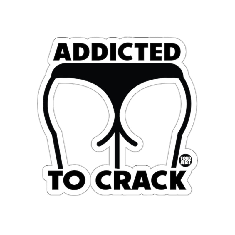 Load image into Gallery viewer, Addicted To Crack Funny Sticker for Laptops and Windows

