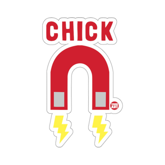 CHICK Magnet Red Horseshoe Lightning Bolts Todd Art 