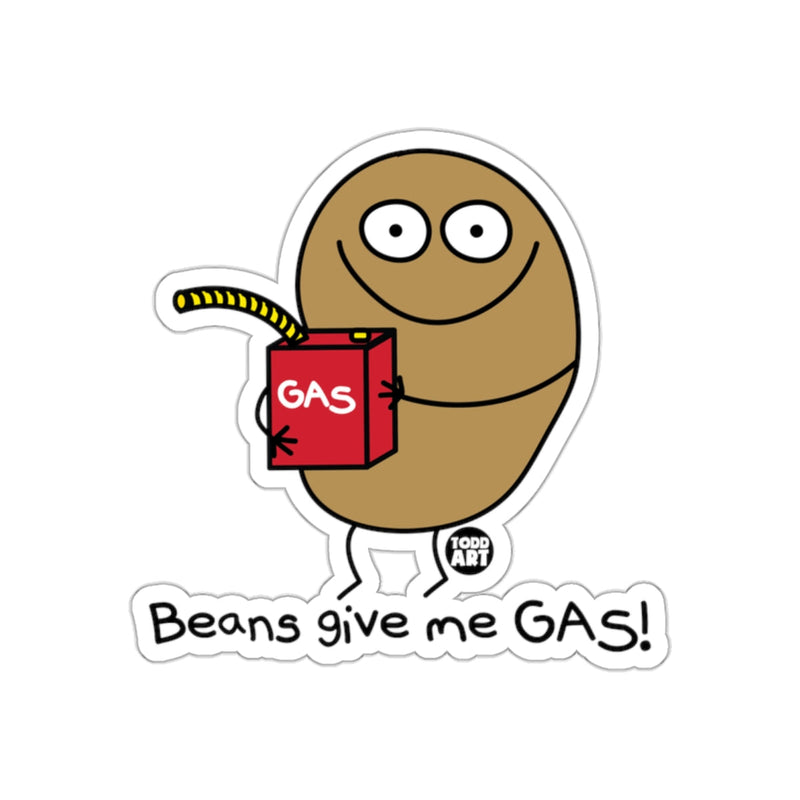 Load image into Gallery viewer, Beans give me GAS funny sticker product
