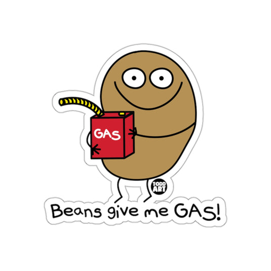 Beans give me GAS funny sticker product