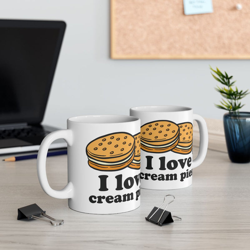 Load image into Gallery viewer, I Love Cream Pies Mug for Office Desk Decor
