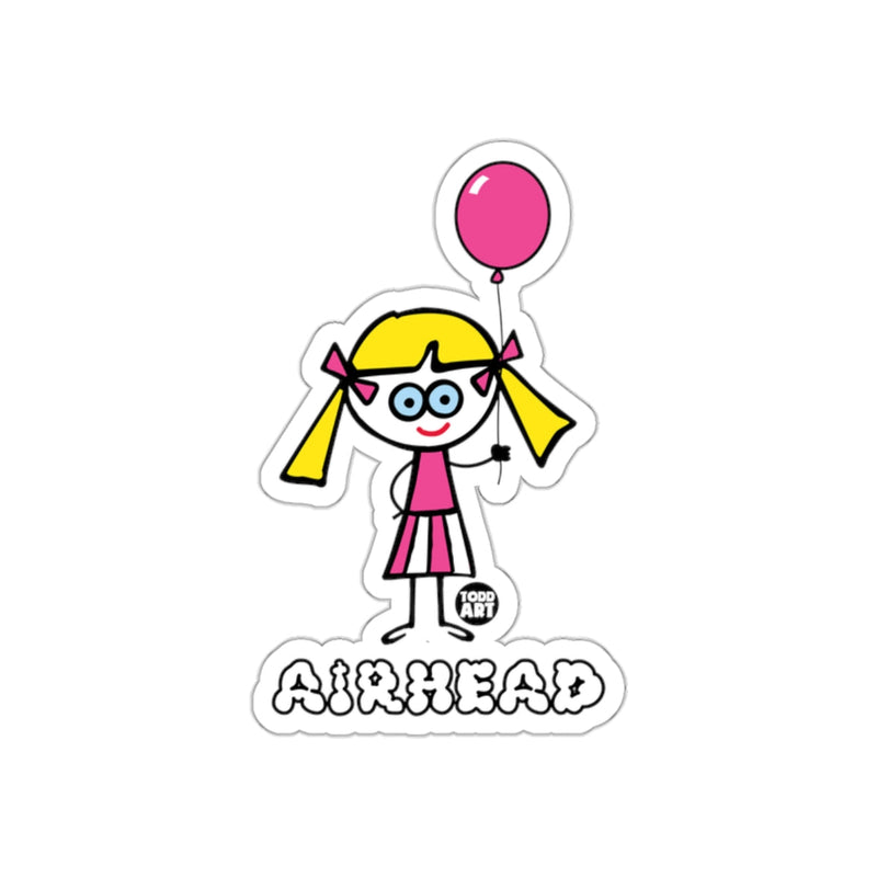 Load image into Gallery viewer, Airhead Girl with Balloon Cartoon Graphic Sticker
