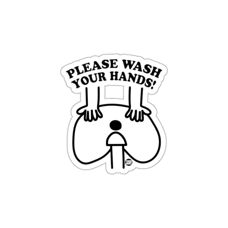 Load image into Gallery viewer, Please Wash Your Hands Hygiene Reminder Sticker
