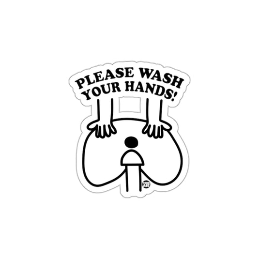 Please Wash Your Hands Hygiene Reminder Sticker