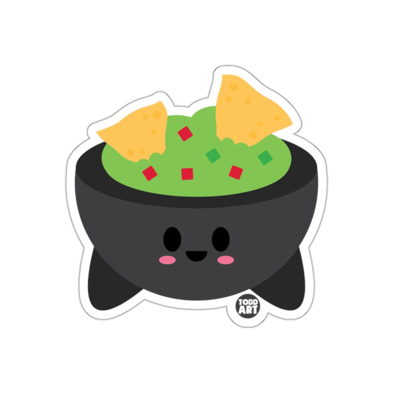 Load image into Gallery viewer, Cute Guacamole Cartoon Bowl with Chips Sticker
