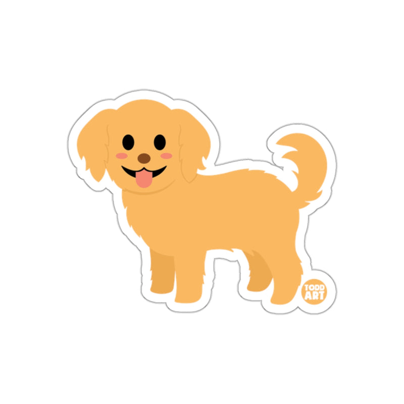Load image into Gallery viewer, Cute Cartoon Golden Retriever Dog Sticker Product
