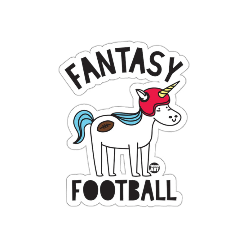 Load image into Gallery viewer, Fantasy Football Unicorn Sticker  Fun Sports Theme
