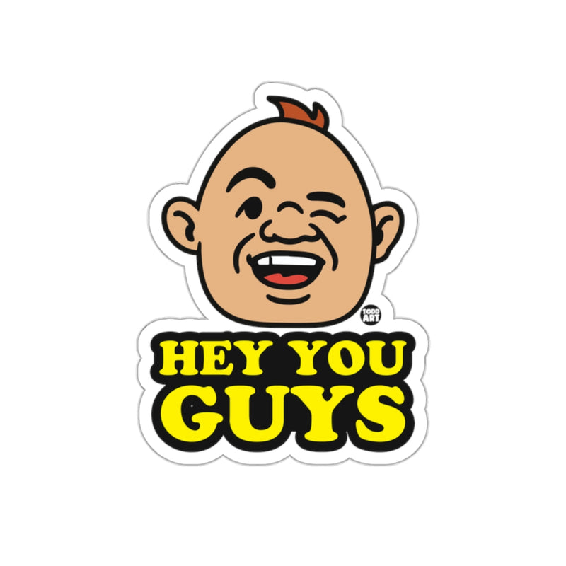 Load image into Gallery viewer, Hey You Guys Funny Cartoon Character Winking sticker
