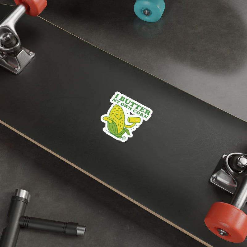 Load image into Gallery viewer, I Butter My Own Corn Skateboard Sticker Decal for Customization
