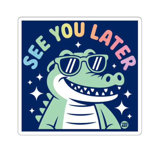 Cool Alligator Sunglasses See You Later Colorful 
