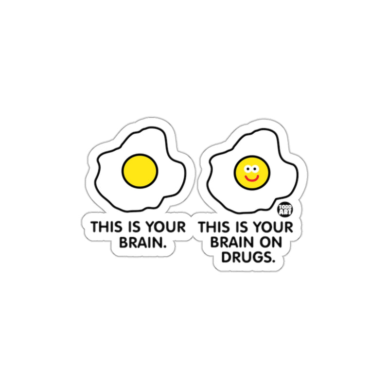 Load image into Gallery viewer, Funny This Is Your Brain On Drugs Sticker
