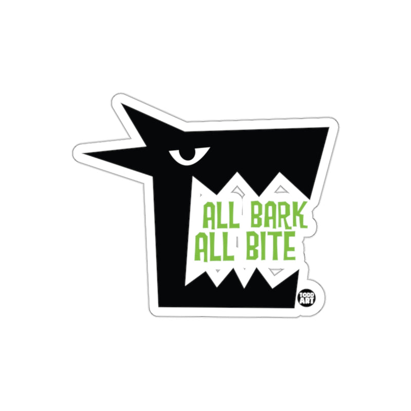 Load image into Gallery viewer, All Bark All Bite Black and White Sticker
