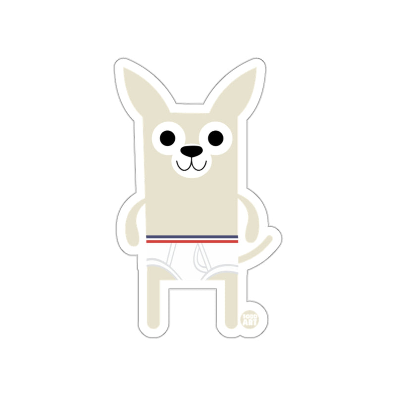 Load image into Gallery viewer, Cute Cartoon Beige Dog with Boxer Briefs Sticker
