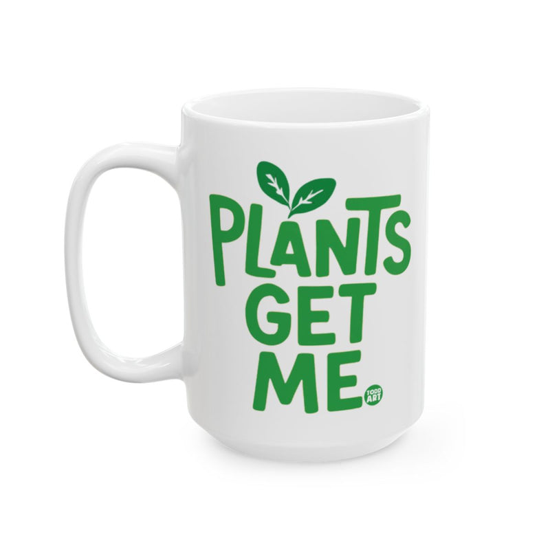 Load image into Gallery viewer, Plants Get Me With Leaf Print Coffee Mug
