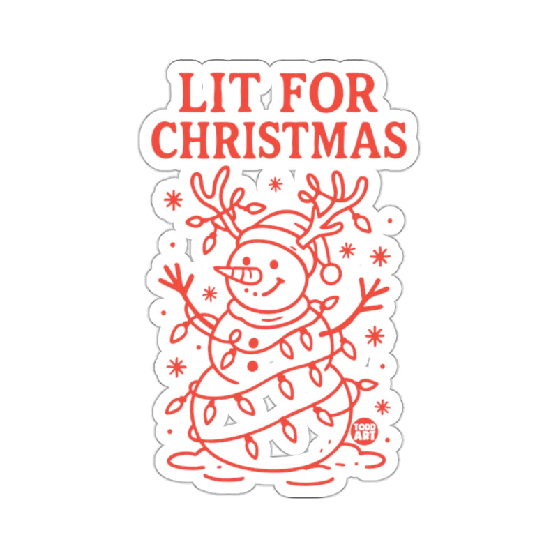 Load image into Gallery viewer, Lit For Christmas Snowman Lights Cheerful 
