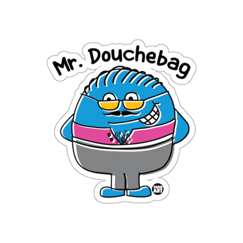 Load image into Gallery viewer, Mr. Douchebag Funny Character Sticker Product
