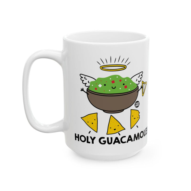 Load image into Gallery viewer, Holy Guacamole Cartoon Art White Mug for Fun Times
