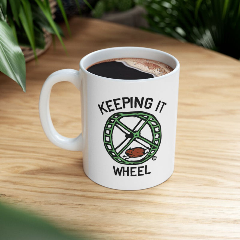 Load image into Gallery viewer, Funny Keeping It Wheel Coffee Mug for Morning Beverages
